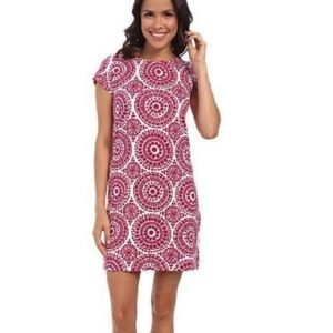 Hatley Mosaic Pink & White Shift Tunic Dress - Small